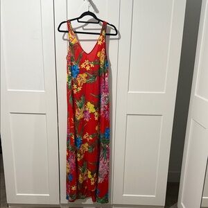 Show Me Your MuMu Red Tropical Tango Floral Dress - Small